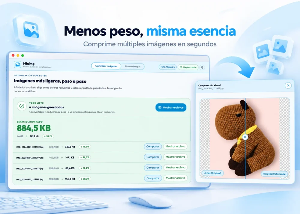 Menos peso, excelente calidad